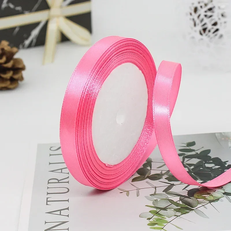 25Yards/roll Satin Ribbons handmade 25