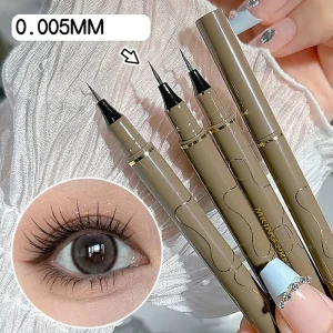 0.005mm Eyeliner Liquid Pen Matte Smooth Quick Dry Waterproof Ultra-thin Eyeliner Lower Eyelash Pen Non Smudging Korean Makeup 1
