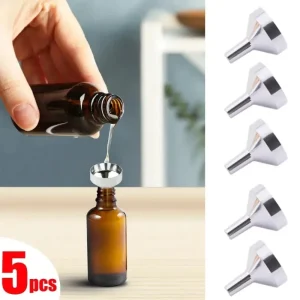 5/10pcs Refillable Perfume Bottle Funnel  Mini Perfume Travel Bottle Refillable Bottom Fill Perfume Dispenser Dropper Bottle 1