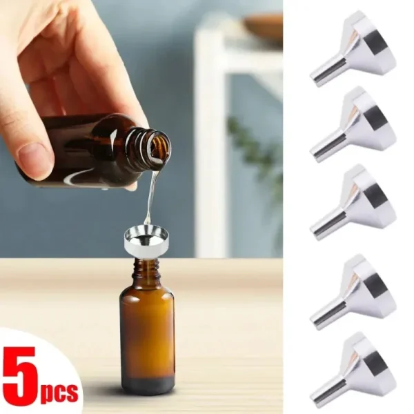 5/10pcs Refillable Perfume Bottle Funnel  Mini Perfume Travel Bottle Refillable Bottom Fill Perfume Dispenser Dropper Bottle 1