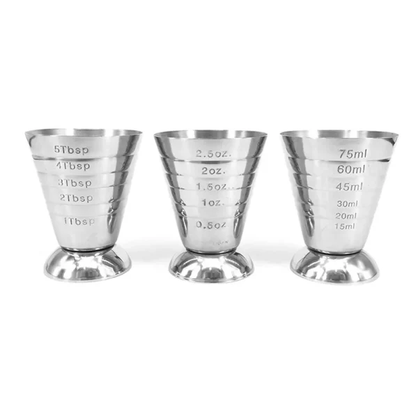75ML Stainless Steel Measure Cup Cocktail Tool Bar Mixed Drink Cocktail Tools Bar Jigger Cup Barware Home Supply 5