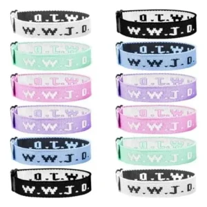 WWJD Braided Rope Bracelet What Would Jesus Do Handmade Bangles Inspirational Religious Bracelets for Women Men Gifts 1