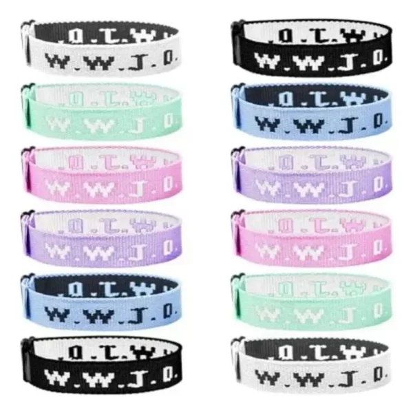 WWJD Braided Rope Bracelet What Would Jesus Do Handmade Bangles Inspirational Religious Bracelets for Women Men Gifts 1