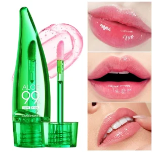 Moisturizing Natural Aloe Vera Color Changing Lip Gloss Long Lasting Nutritious Lips Care Temperature Change Lip Balm Lipstick 1