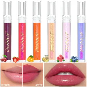 DUNUF Fruit Color-changing Long Lasting Nouritious Lipsticks Lip Gloss Make up Spring Moisturizing Lip Oil Makeup Free Shiping 1