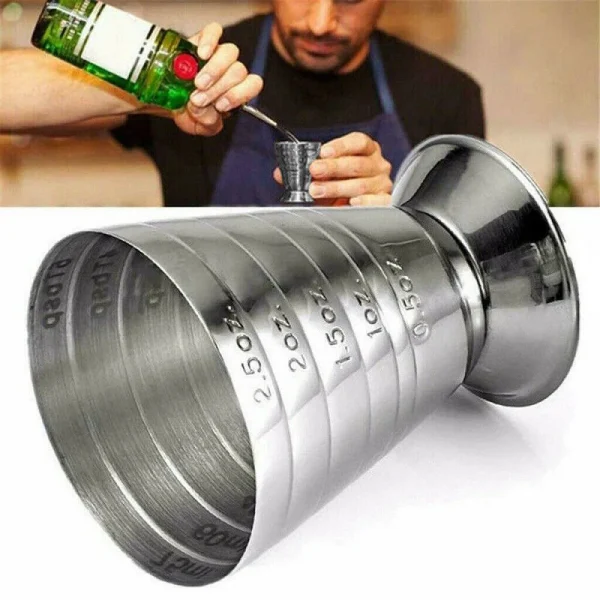 75ML Stainless Steel Measure Cup Cocktail Tool Bar Mixed Drink Cocktail Tools Bar Jigger Cup Barware Home Supply 4