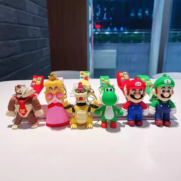 32 Styles Super Mario Keychain Mario Bros 3