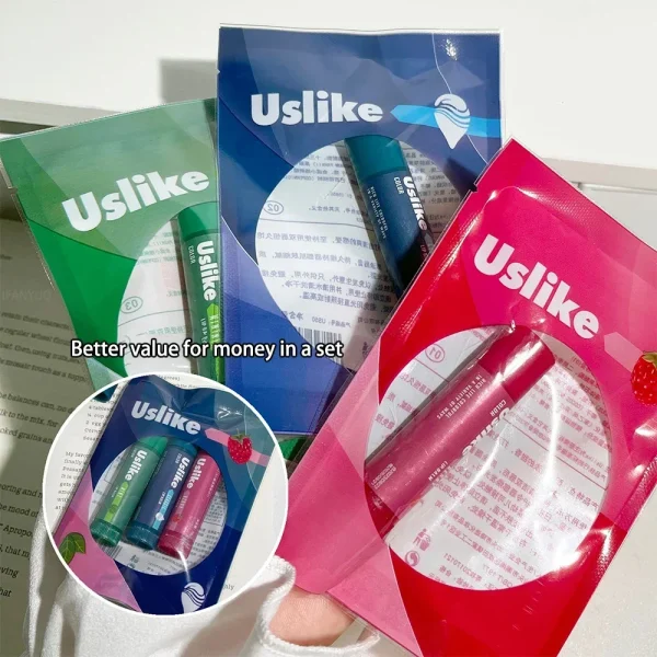 Lip Balm Set Colorless Long Lasting Moisturizing Hydration Lips Mask Stick Reduce Lip Line Lip Care Transparent Lipstick Primer 3