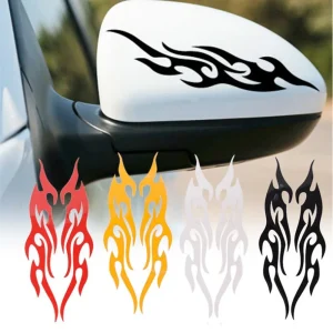 DIY Flame Vinyl Decal Sticker Waterproof For Car Motorcycle Gas Tank Waterproof Motorcycle Flame Sticker Decal Body Kits 1