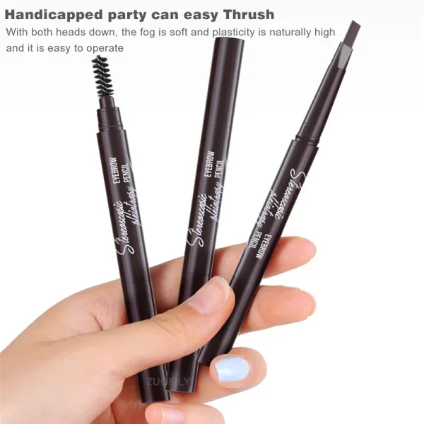 5 Colors Eyebrow Cosmetics Pencil Waterproof Double-headed Eyebrow Tattoo Natural Long Lasting Makeup Paint Eyebrow Pencil 5