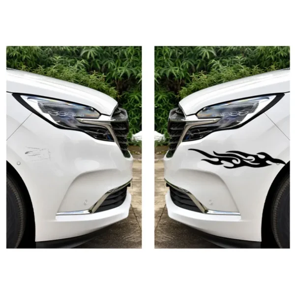 DIY Flame Vinyl Decal Sticker Waterproof For Car Motorcycle Gas Tank Waterproof Motorcycle Flame Sticker Decal Body Kits 5