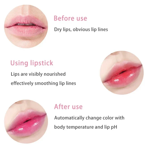 1PCS Moisturizing Natural Aloe Essence Lip Gloss Changable Color Portable Waterproof Long Lasting Nutritious Lips Care Lipstick 4