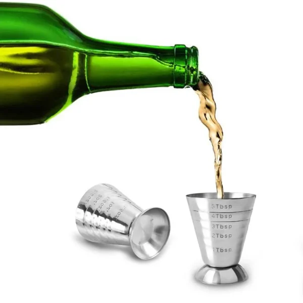 75ML Stainless Steel Measure Cup Cocktail Tool Bar Mixed Drink Cocktail Tools Bar Jigger Cup Barware Home Supply 3