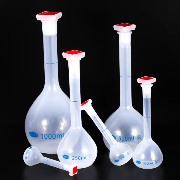 25/50/100/250/500/1000ml Volumetric Flask With Stopper Long Neck Measuring Flask Graduated Bottle for  Test Laboratory Supplies 6