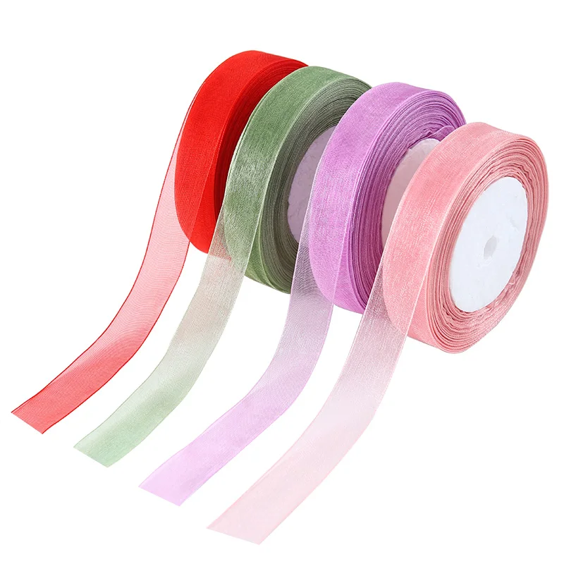 45meter/roll Organza Ribbons Wholesale Wedding 5