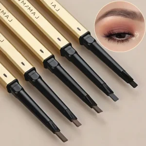 5 Colors With Brush Double Head Eyebrow Pencil Waterproof Smooth Eyebrow Stick Sweatproof Eyebrow Gel Tattoo Pencil Cosmetics 1