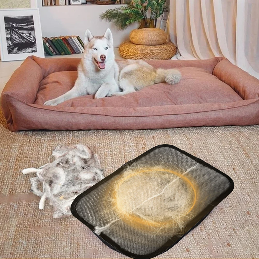Pet Static Hair Removal Gloves Reusable Static Dust Brush Home Cat Dog 2